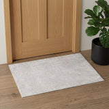 3' X 5' White Abstract Non Skid Area Rug