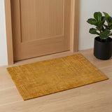 3' X 5' Yellow Abstract Non Skid Area Rug