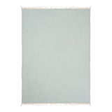 47" X 60" Aqua Cotton Woven Turkish Towel Throw Blanket with Fringe
