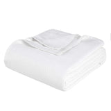 50" X 60" White Cotton Woven Chevron Throw Blanket
