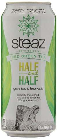 Steaz ZERO Calorie Half N Half Iced Tea (12x16 Oz)