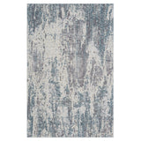 5' X 8' Gray and Ivory Abstract Area Rug