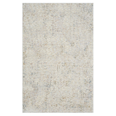 2' X 3' Ivory and Gray Abstract Area Rug