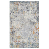 5' X 8' Gray and Ivory Abstract Area Rug