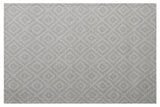 2' X 3' Ivory Wool Geometric Hand Woven Area Rug