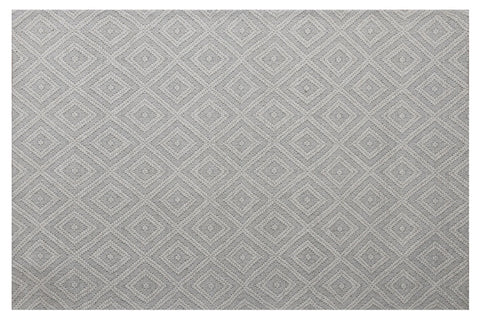 2' X 3' Ivory Wool Geometric Hand Woven Area Rug