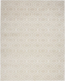 5' X 7' Beige and Ivory Trellis Non Skid Area Rug