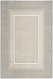 5' X 7' Beige and Ivory Geometric Non Skid Area Rug