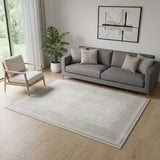 5' X 7' Gray Geometric Area Rug