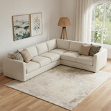 8' X 10' Beige Geometric Area Rug