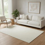 5' X 7' Cream Abstract Area Rug