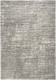 5' X 7' Ivory and Gray Abstract Non Skid Area Rug