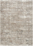 5' X 7' Brown and Ivory Abstract Non Skid Area Rug