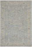 4' X 6' Beige and Blue Floral Power Loom Area Rug