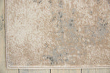 5' X 7' Teal and Ivory Abstract Non Skid Area Rug