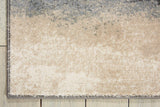 8' Gray Abstract Runner Rug