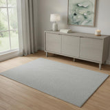 4' X 6' Ivory And Gray Abstract Area Rug
