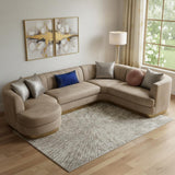 6' X 9' Gray Abstract Area Rug