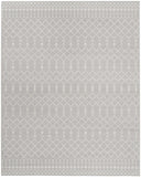 7' X 10' Gray and Ivory Moroccan Distressed Non Skid Area Rug