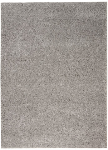 5' X 7' Gray Shag Non Skid Area Rug