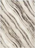 6' X 9' Beige and Gray Abstract Non Skid Area Rug