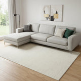 6' X 9' Cream Abstract Area Rug