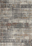 5' X 7' Ivory Gray and Golden Brown Abstract Area Rug