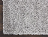10' Gray Shag Runner Rug