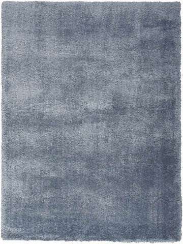 5' X 7' Blue Shag Area Rug