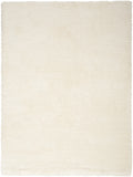 5' X 7' Cream Shag Area Rug