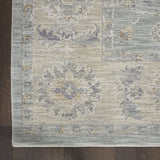 10' Blue Floral Runner Rug