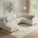 9' X 12' Tan And Beige Floral Distressed Area Rug