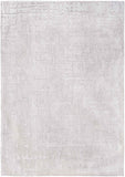 10' White Abstract Runner Rug