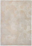 10' Beige And White Abstract Runner Rug