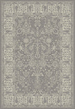 5' X 8' Gray and Ivory Oriental Area Rug