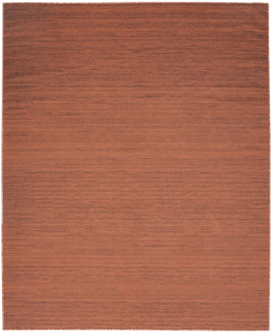 9' X 12' Brick Red Abstract Washable Area Rug