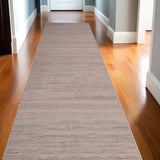 10' Gray Abstract Washable Runner Rug