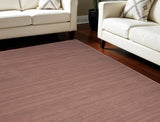 8' X 10' Brown Abstract Washable Area Rug