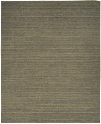 8' X 10' Green Abstract Washable Area Rug
