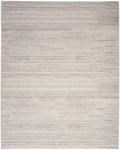 6' X 9' Ivory and Light Brown Abstract Washable Area Rug