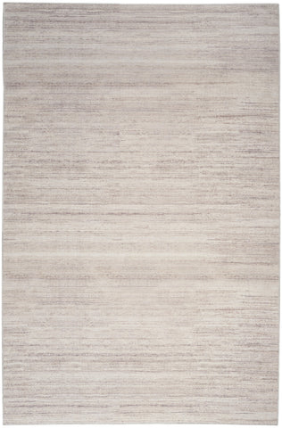 5' X 7' Ivory and Light Brown Abstract Washable Area Rug