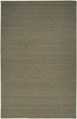 5' X 7' Green Abstract Washable Area Rug