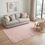5' X 7' Pink Abstract Washable Area Rug