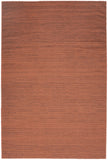 5' X 7' Brick Red Abstract Washable Area Rug