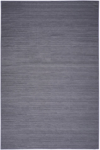 4' X 6' Navy Blue Abstract Washable Area Rug