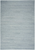 4' X 6' Aqua Abstract Washable Area Rug