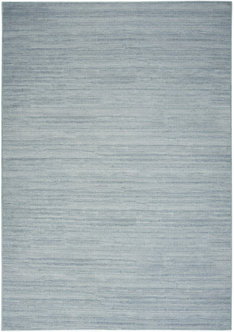 4' X 6' Aqua Abstract Washable Area Rug
