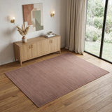 4' X 6' Brown Abstract Washable Area Rug