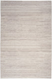4' X 6' Ivory and Light Brown Abstract Washable Area Rug