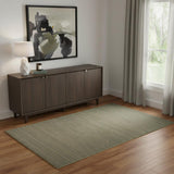4' X 6' Green Abstract Area Rug
